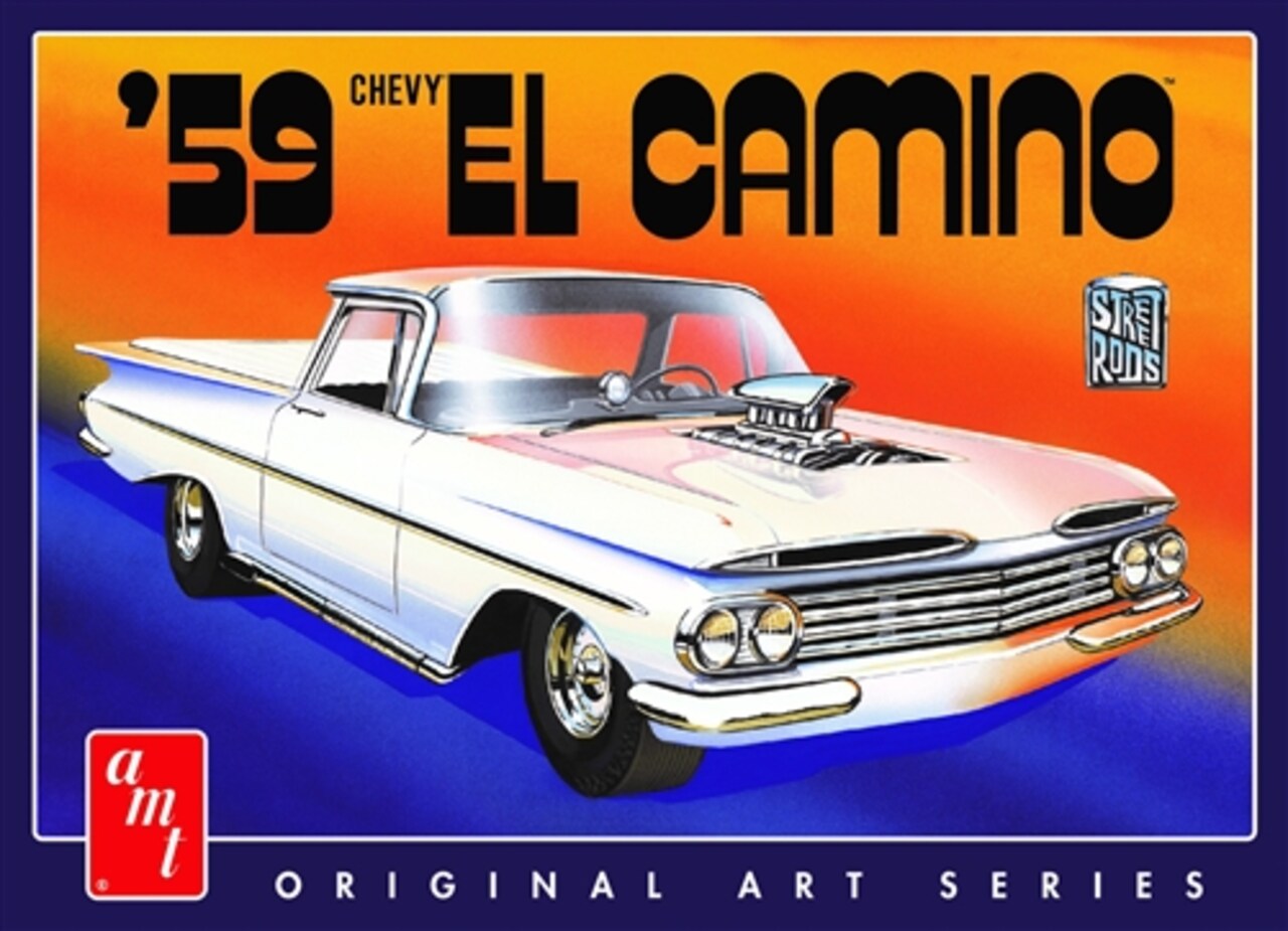 Round2 1/25 1959 Chevy El Camino Customizing Car Plastic Model